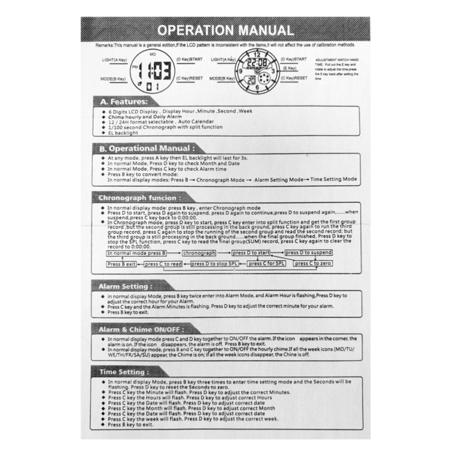 Digitaal Kinderhorloge - Army Zwart | PVC Kunststof | 38 mm