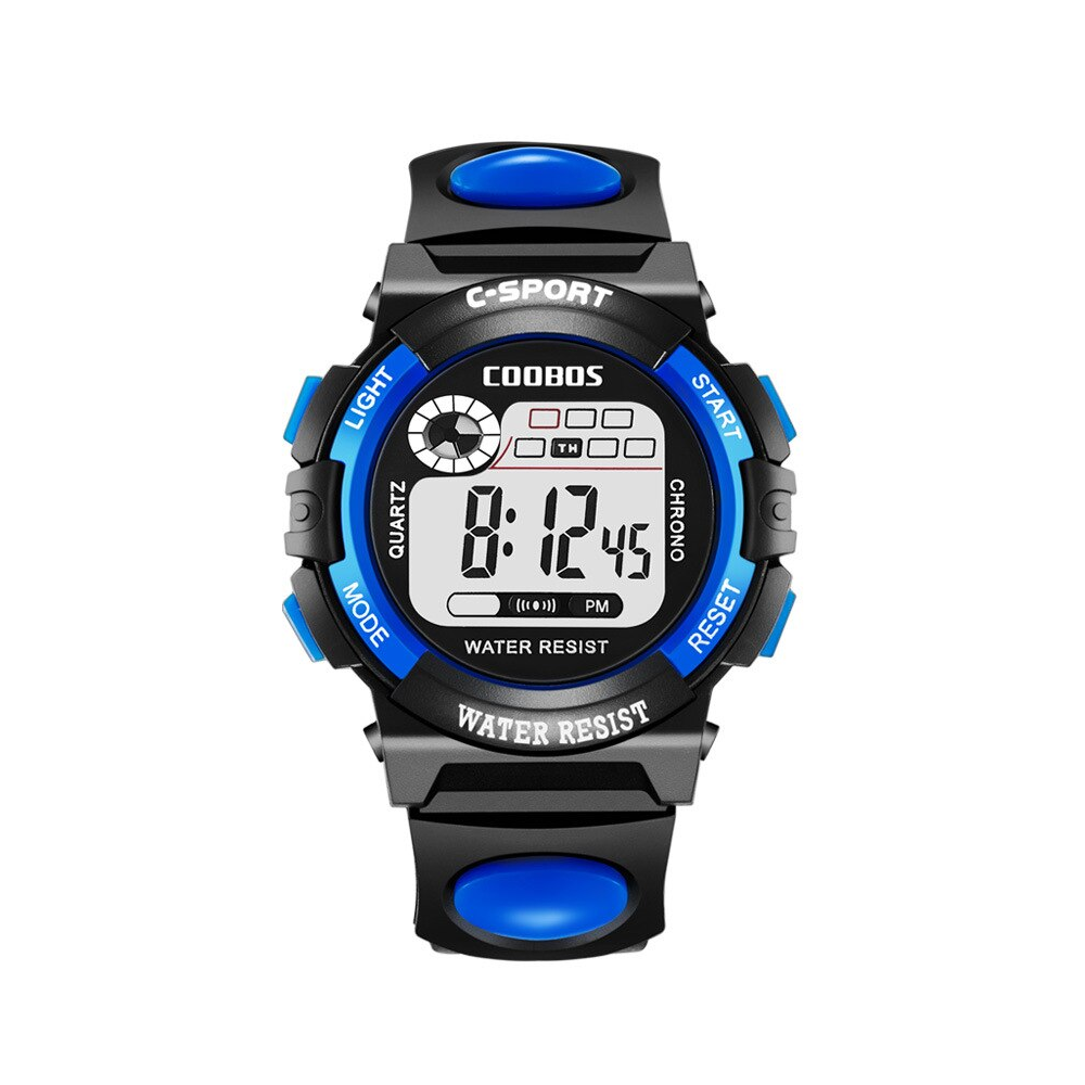 Digitaal Kinderhorloge Zwart Blauw PVC Kunststof 38 mm Fashion Favorite