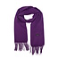 Pashmina Sjaal - Paars | Polyester | 180 x 70 cm