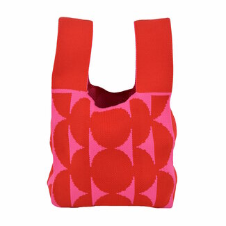 Fashion Favorite Mini Tas - Cirkel Rood/Roze