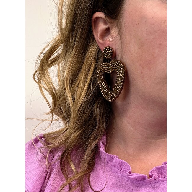 Emily Hart Oorbellen - Goud | 7,5 x 5,2 cm