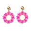 Sunny Beads Oorbellen - Roze | 5,5 x 4 cm