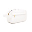 Corduroy Make-up Tas - Wit | 23 x 12,5 x 9 cm