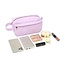 Corduroy Make-up Tas - Wit | 23 x 12,5 x 9 cm