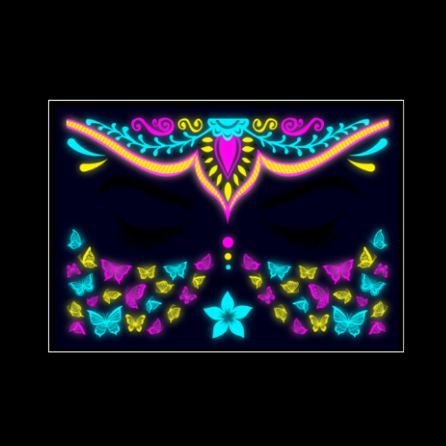 Festival Gezicht Glitters - Neon Tribal | Fashion Favorite