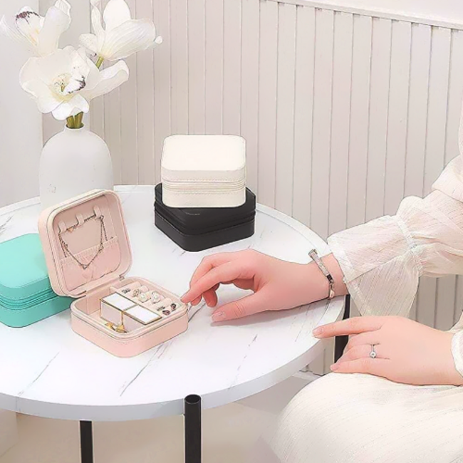 Sieraden Etui/Doosje - Zwart | 10 x 10 x 5 cm