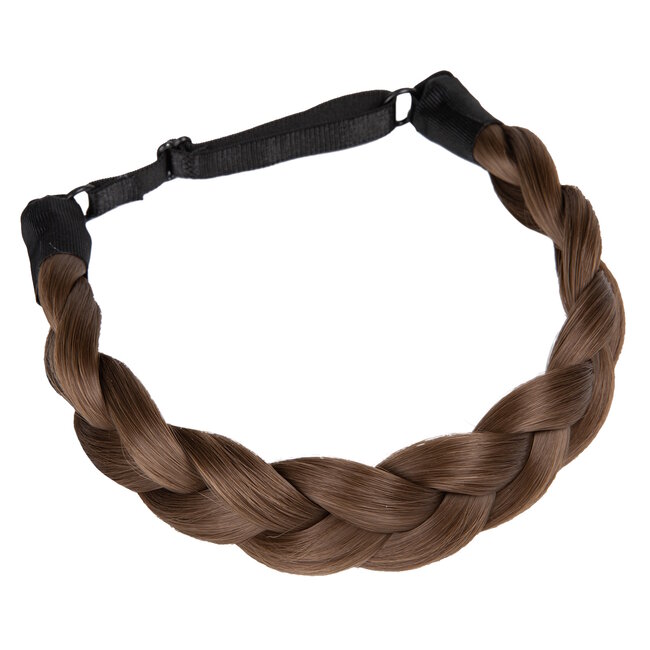 Vlecht / Braid Haarband - Medium Brown | Regular 3,5 cm