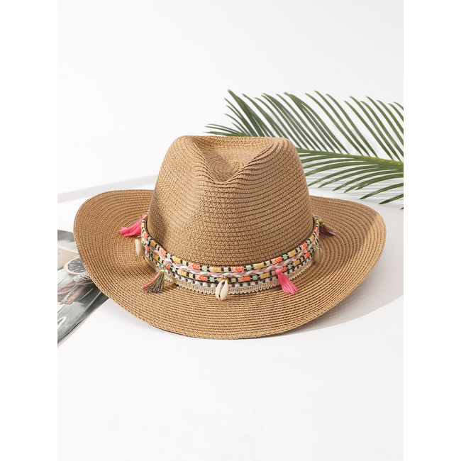 Cowboy Hoed Ibiza - Bruin | Verstelbaar | 55 - 58 cm