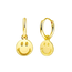 Smiley Oorringen - Goudkleurig | 2 x 1 cm | Stainless Steel