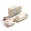 3-in-1 Toilettas - Beige | 22 x 14 x 6,5 cm | Polyester / Metaal