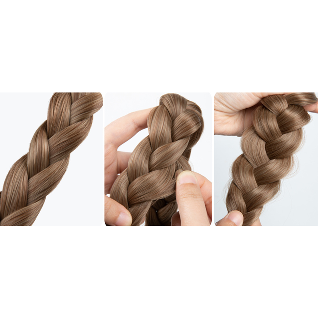 Vlecht / Braid Haarband - Medium Ash Brown | Fishtail 3,5 cm