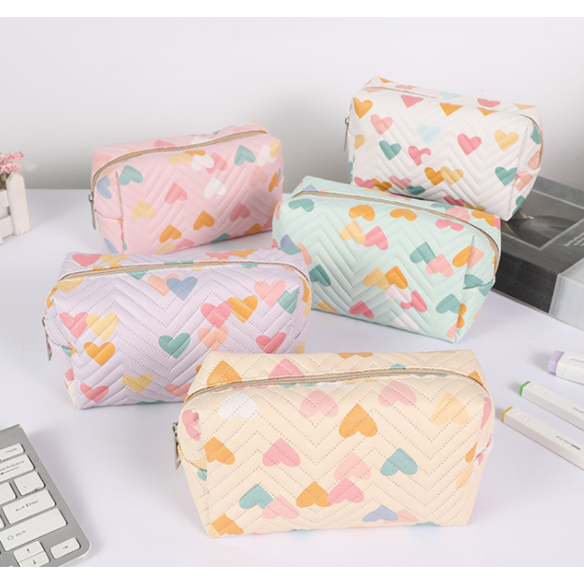 Kinder Toilettas / Etui - Hartje Lila | 17 x 9 x 8,5 cm | PVC