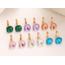 VEDA Oorbellen - Goud/Wit | Bijoux/Messing