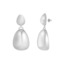 Oorbellen Double Drop - Zilverkleurig | 3,6 x 1,6 cm | Stainless Steel
