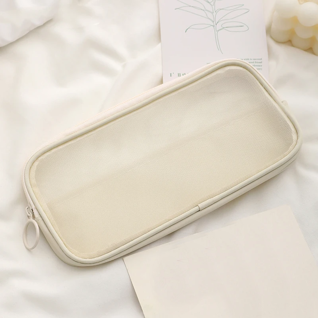 3-in-1 Toilettas - Beige | 22 x 14 x 6,5 cm | Polyester / Metaal