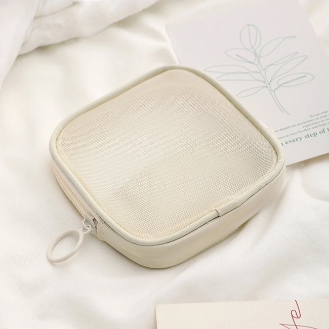 3-in-1 Toilettas - Beige | 22 x 14 x 6,5 cm | Polyester / Metaal