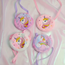 Unicorn / Eenhoorn Schoudertas - Roze | 13,5 x 13,5 cm | Polyester / Acryl