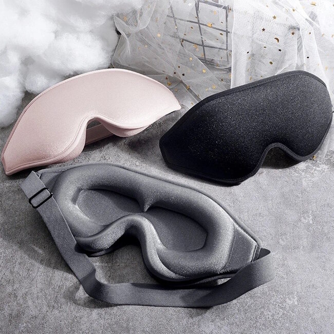 3D Slaapmasker - Lichtroze | Lash Proof Masker | 25 x 10 cm