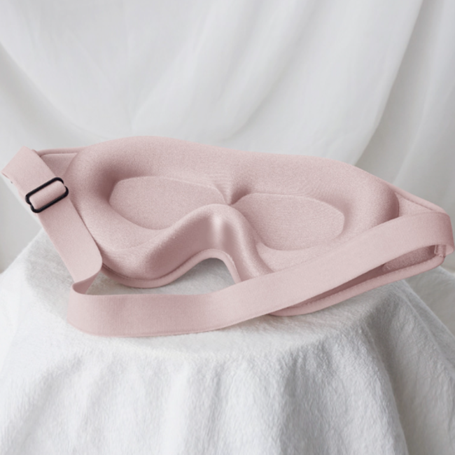 3D Slaapmasker - Lichtroze | Lash Proof Masker | 25 x 10 cm