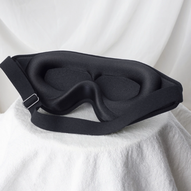 3D Slaapmasker - Zwart | Lash Proof Masker | 25 x 10 cm