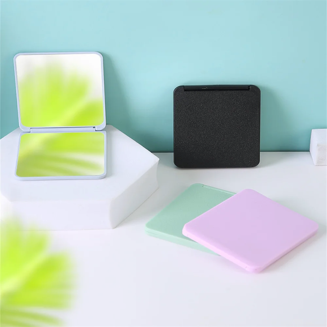 Mini Make-up Spiegel - Groen | 7 x 6 x 0,7 cm