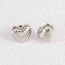 Oorbellen Wave Heart - Zilverkleurig | 1,5 x 1,4 cm