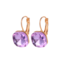 VEDA Oorbellen - Goud/Paars | Bijoux/Messing