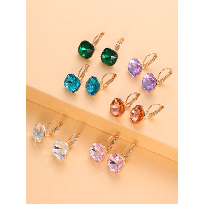 VEDA Oorbellen - Goud/Wit | Bijoux/Messing