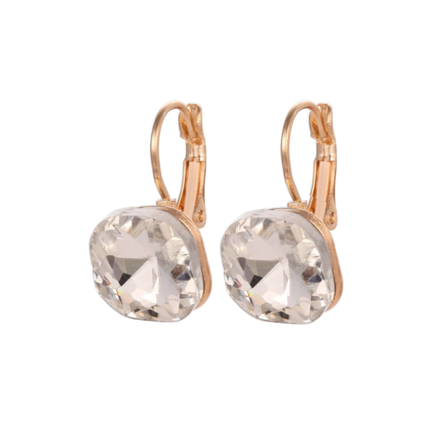 VEDA Oorbellen - Goud/Wit | Bijoux/Messing
