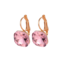 VEDA Oorbellen - Goud/Roze | Bijoux/Messing