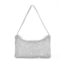 Sparkle Mini Tasje - Zilverkleurig | 22 x 13 cm | Polyester