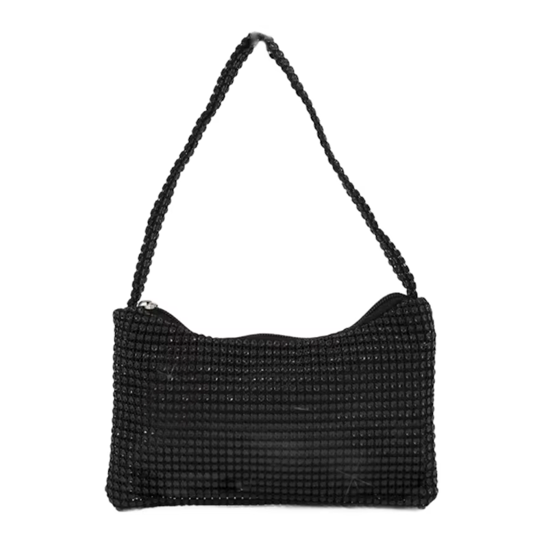 Sparkle Mini Tasje Zwart 22 x 13 cm Polyester Fashion Favorite