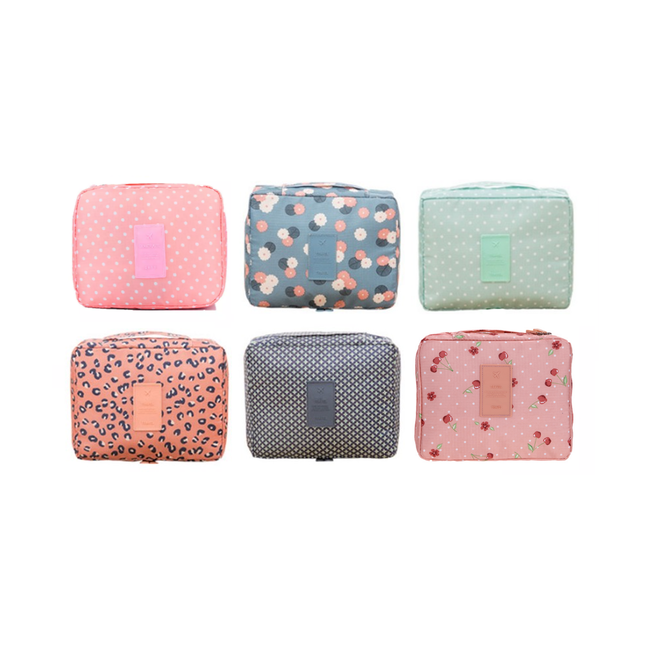 Travel 'Green Dot' Toilettas | Make Up Organizer/Travel Bag/Reistas