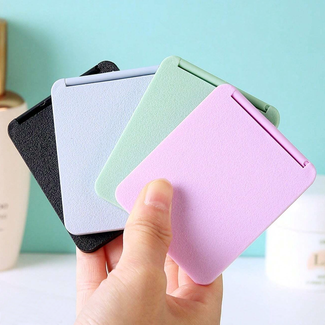 Mini Make-up Spiegel - Blauw | 7 x 6 x 0,7 cm