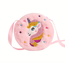 Unicorn / Eenhoorn Schoudertas - Roze | 13,5 x 13,5 cm | Polyester / Acryl