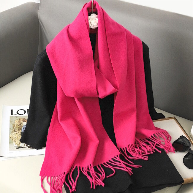 Flore Sjaal - Roze | 190 x 70 cm | Polyester