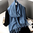 Flore Sjaal - Denim Blauw | 190 x 70 cm | Polyester