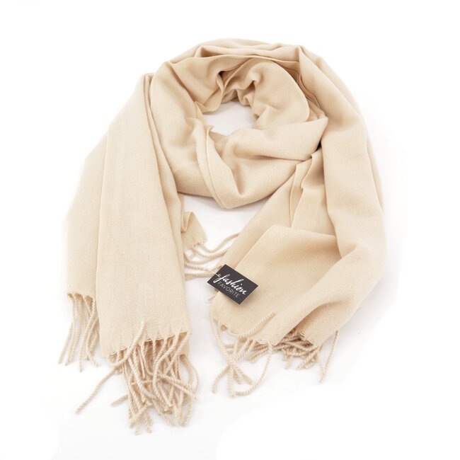 Flore Sjaal - Beige | 190 x 70 cm | Polyester