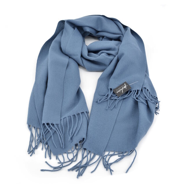 Flore Sjaal - Denim Blauw | 190 x 70 cm | Polyester