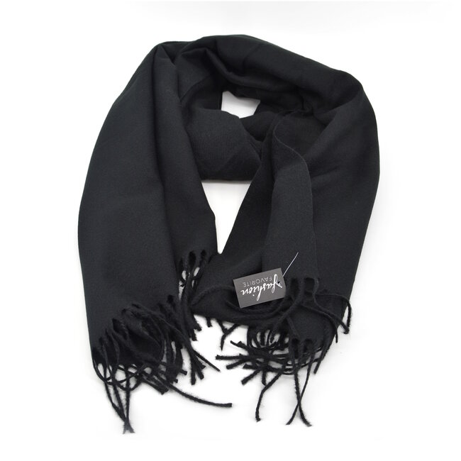 Flore Sjaal - Zwart | 190 x 70 cm | Polyester