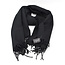 Flore Sjaal - Zwart | 190 x 70 cm | Polyester