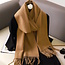Flore Sjaal - Donkerbeige | 190 x 70 cm | Polyester