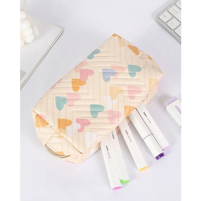 Kinder Toilettas / Etui - Hartje Lila | 17 x 9 x 8,5 cm | PVC