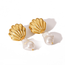 Ibiza Oorbellen - Shell #3 | Schelp Oorhangers | Stainless Steel