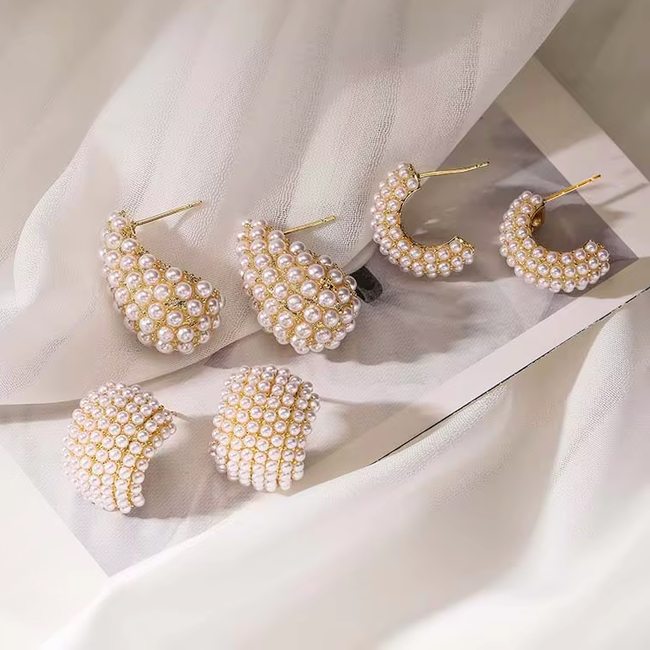 Nala Pearl Drop Oorbellen - Goudkleurig | 2,8 x 1,7 cm