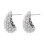 Nala Pearl Drop Oorbellen - Zilverkleurig | 2,8 x 1,7 cm