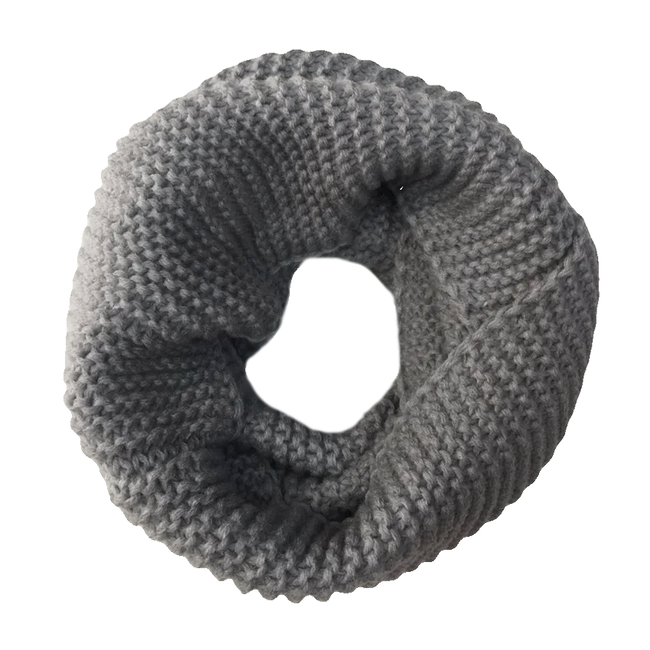 Colsjaal - Grijs | Gebreid Kabelpatroon | Acryl / Polyester