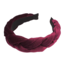 Velvet Diadeem / Haarband - Bordeauxrood
