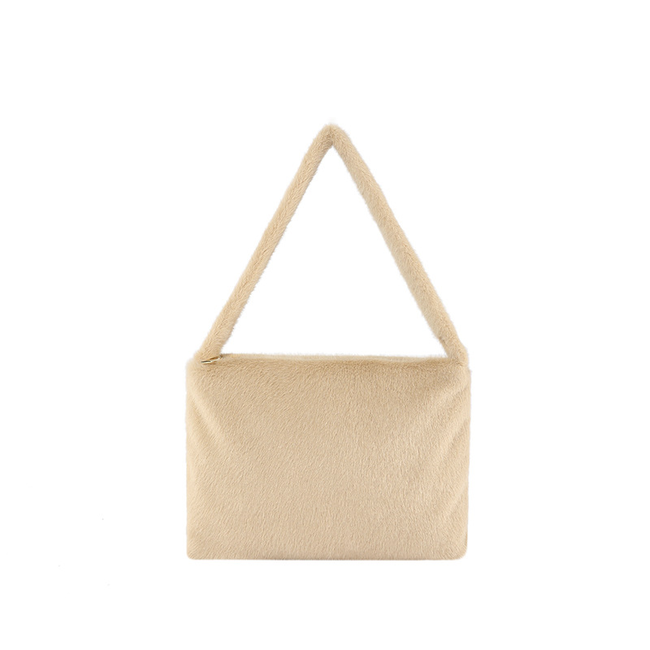 Furry Tasje - Beige | 27 x 20 x 4 cm | Polyester