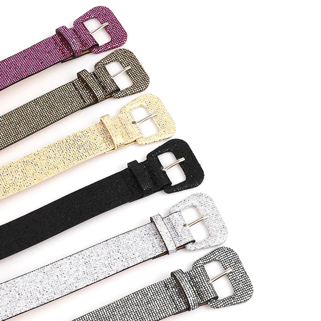 Metallic Glitter Riem - Goud | Riemmaat 90 cm | Kunstleer